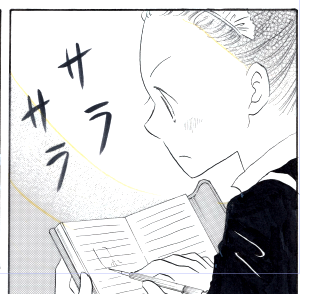 カラーでのスキャンだとこうです。トーンかぶってるとこは色域指定も厳しそうね。真心込めた手作業でやるか…。 