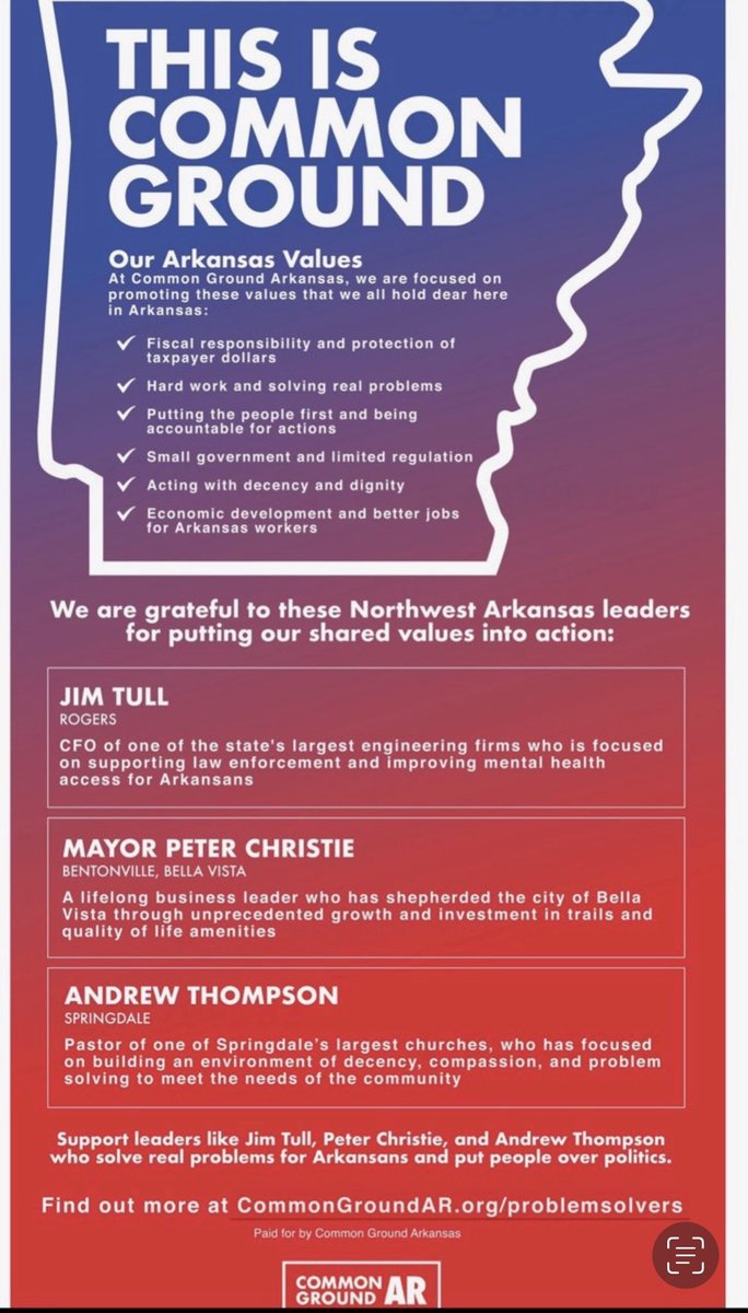 Garner4Senate's tweet photo. Today, I’ve filed an ethics complaint against the dark money special interest group, Common Ground Arkansas. The group has violated Arkansas election law by engaging in expressed advocacy for the election of candidates without disclosing their donors.
#arpx #arleg #ARNews https://t.co/hxgngWQ1Zl