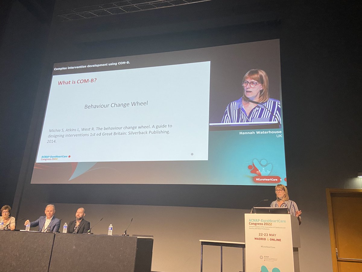 2tbueser's tweet photo. Great worked example of the COM-B model in #cardiacrehab #research fr Hannah Waterhouse! @bancccouncil #EuroHeartCare https://t.co/29cKCSyMZV