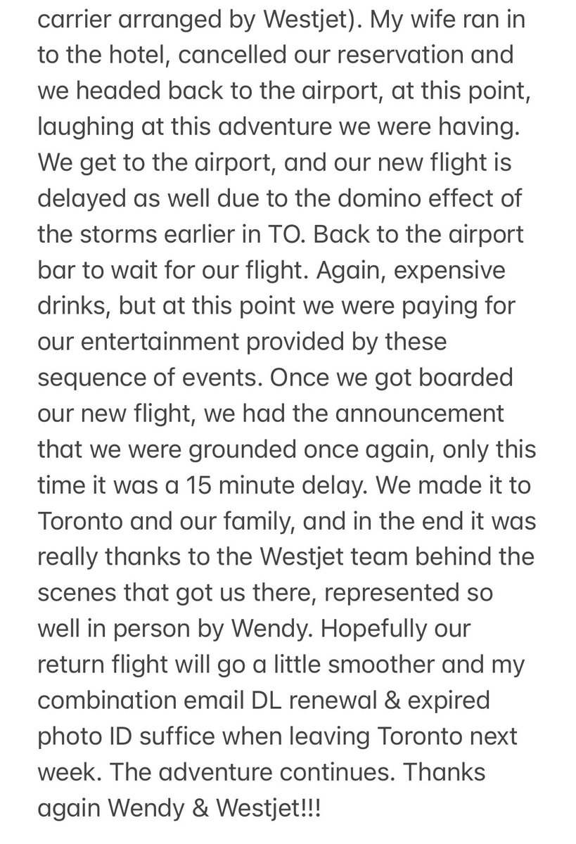 DCropley1's tweet photo. @WestJet https://t.co/peSVHzDnuU