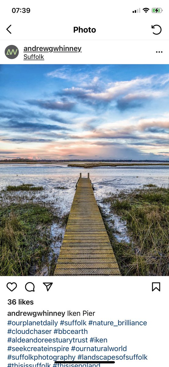 AldeOreTrust's tweet photo. The pier at Iken looking out onto the shimmering waters of the River Alde. (📷 credit Andrew Whinney). https://t.co/HU6GogFe89 🌊
•
#iken #riveralde #suffolk #sosestuary #floodaware #riverdefences #charity #fundraising #protect https://t.co/8MbXFmB5ld