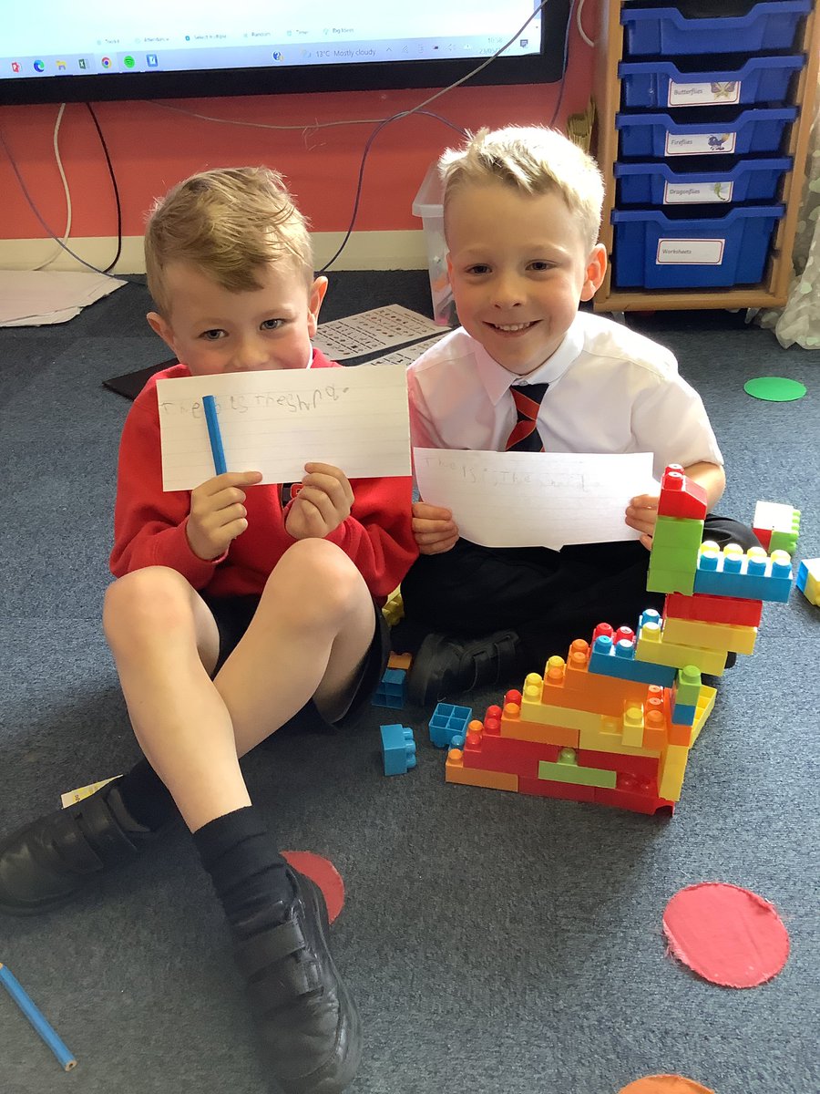 stgregorys_EYFS's tweet photo. The children have been busy building London landmarks and have written a sentence to match their construction! https://t.co/ibCUZLFWcl