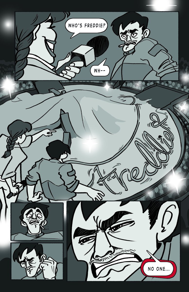 comicsbykim's tweet photo. I dusted off some old comic pages and finished them up good. This is a scene from excellent movie pitch/audio drama 'Heaven Heist' by @rjstorybreak  Just stretching the old comic muscles after completing the huge project that was https://t.co/El6rMCP17j 
fun story! fun drawing! https://t.co/zde36CvnkT