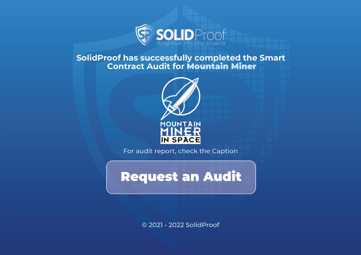 SolidProof_io's tweet photo. We are happy to announce that we have completed the smart contract audit for @prmntfi 
 
Need an audit?
https://t.co/i3evxJTtOP

Check out the full audit report here:
https://t.co/nJpAAoZXey

#SmartContracts #Blockchain https://t.co/iIIQbti8f0