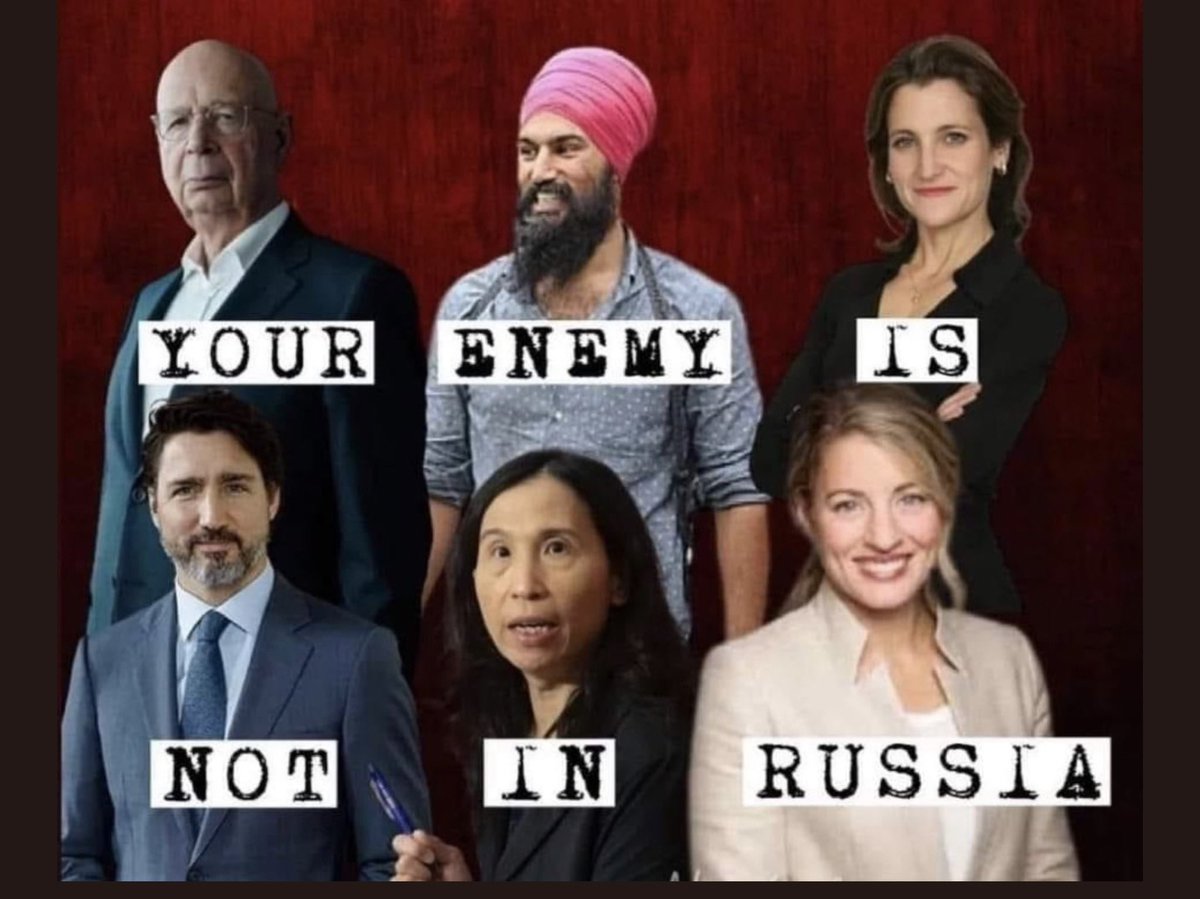 andre_mignault's tweet photo. @MNavarroGenie @JustinTrudeau @melaniejoly @theJagmeetSingh @cafreeland simple look at who’s running the country https://t.co/J6hIV7s7lS