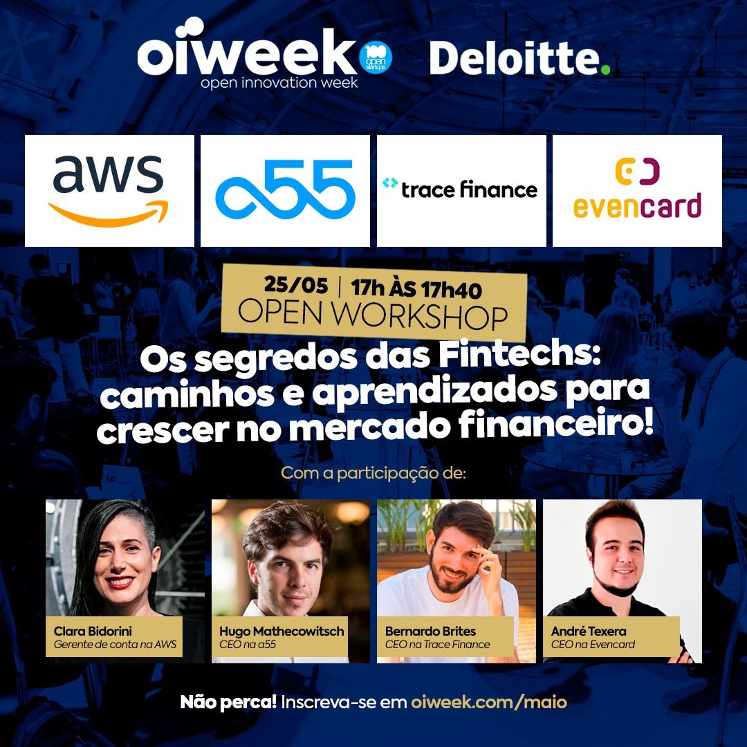 Trace Finance (@financetrace) on Twitter photo Nessa quarta-feira, dia 25 de Maio as 17h, nosso CEO <a href="/bebrites/">Bernardo Brites</a> vai marcar presença na Open Innovation Week!
Obrigado <a href="/awscloud/">Amazon Web Services</a> pelo convite 💪
Inscreva-se: lnkd.in/ej5F47v8 Nessa quarta-feira, dia 25 de Maio as 17h, nosso CEO <a href="/bebrites/">Bernardo Brites</a> vai marcar presença na Open Innovation Week!
Obrigado <a href="/awscloud/">Amazon Web Services</a> pelo convite 💪
Inscreva-se: lnkd.in/ej5F47v8