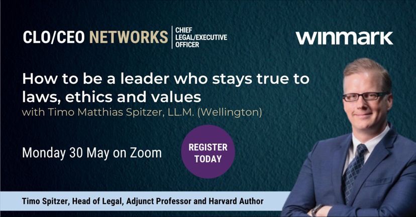 TimoSpitzer's tweet photo. On 30 May 2022 I will be discussing how the in-house #legal function can serve as a driving factor to promote sustainable value. Many thanks to #Winmark for the opportunity.

https://t.co/M7pCacjCUI https://t.co/ARHPM8H96W