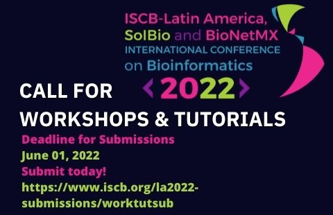 ISCB-LA SOIBIO BioNetMX 2022 calls for workshops and tutorials are still open, find out more by visiting the link below:

iscb.org/la2022-submiss…

Deadline June 1st 2022.