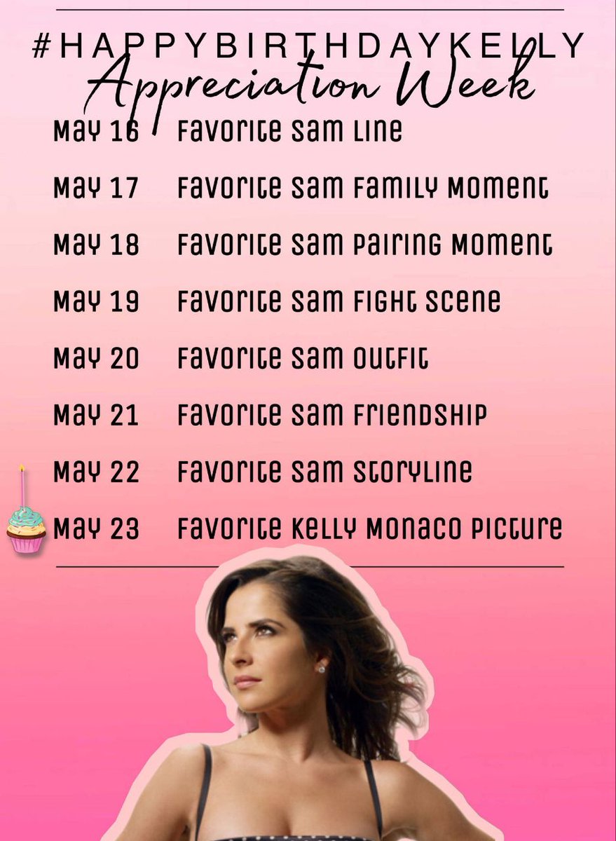 TeamLopeOnBB's tweet photo. @kellymonaco1 #HappyBirthdayKelly π π₯³π
#GH #SamanthaMcCall #KellyAppreciationWeek #KeMoRocks π€π₯π
https://t.co/5OgIEBikki