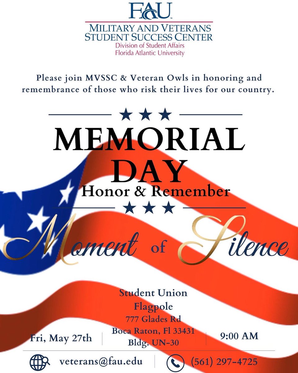 You’re invited!!!! Join us to honor and remember all who risks their lives to protect ours. #faurememberandhonor #memorialday2022 #momentofsilence
