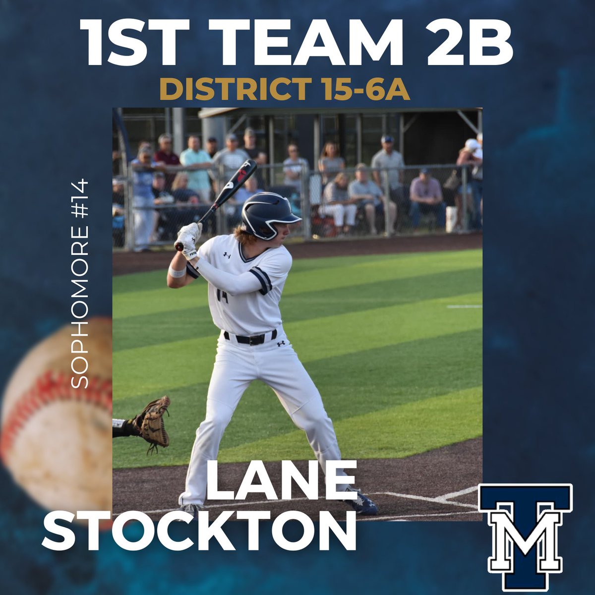 Congratulations to <a href="/stockton_13/">Lane Stockton</a>  Dist. 15-6A 1st Team All-District 2B

#FAMILY