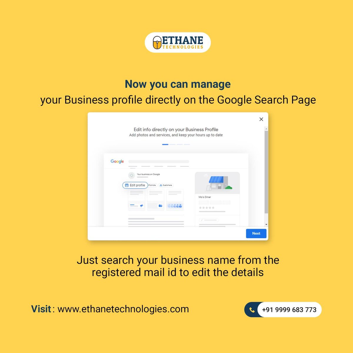 ethanewebtech's tweet photo. Now you can manage your Business profile directly on the Google Search Page
.
.
.
#gmbupdate #gmbnews #manageyourbusiness https://t.co/cVYo3zvNtZ