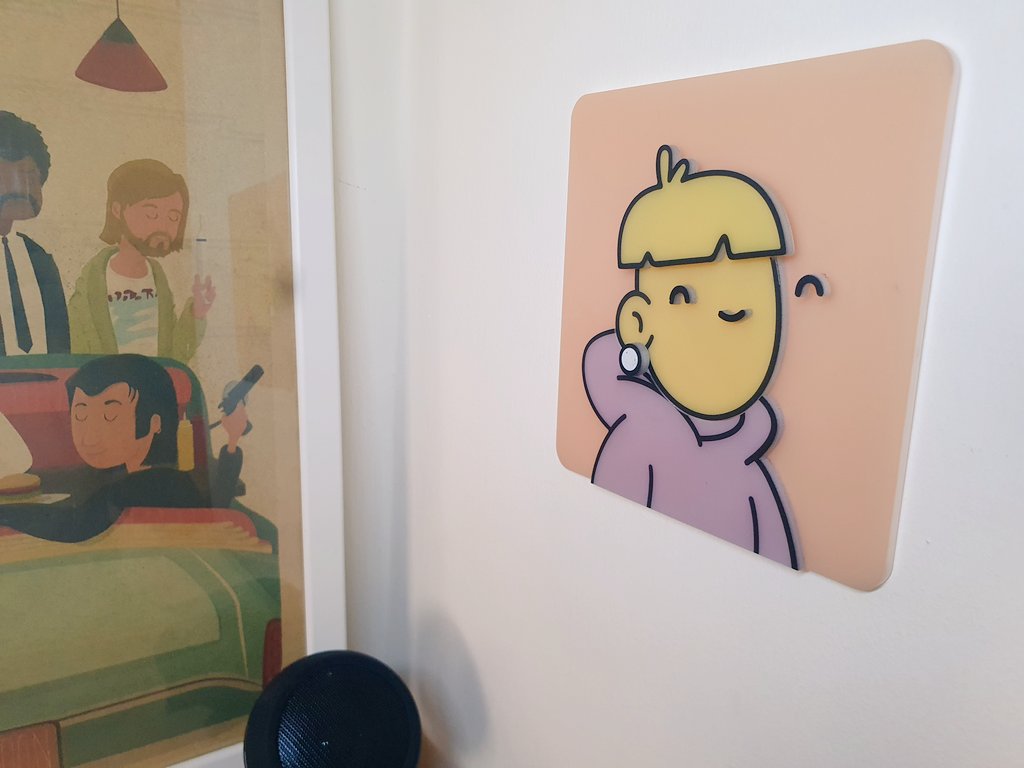 Thank you <a href="/Winky_eth/">Winkys.eth</a> for allowing me making your amazing doodle IRL  acrylic layers piece 🔥