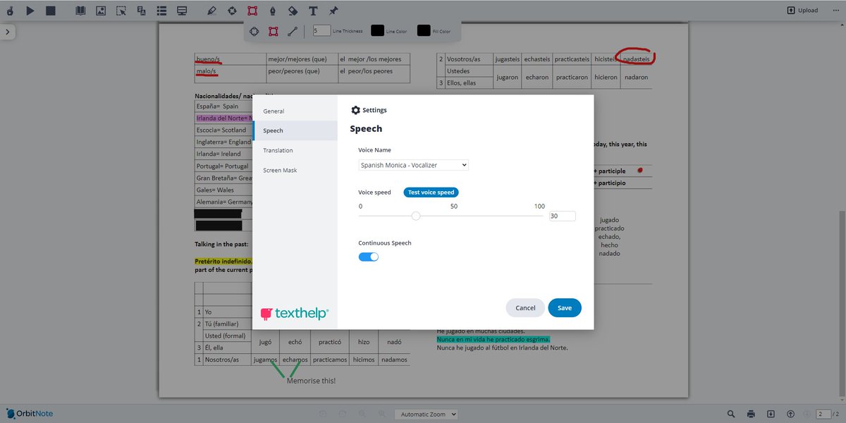 AT_JamesWright's tweet image. I have been learning Spanish for a year now and I have always struggled with pronunciation, that's why I'm thrilled to find out #Orbitnote can read Spanish PDFs to me in the Spanish language! Absolutely brilliant! 

#LanguageLearning #edtech #spanishtips #personaldevelopment