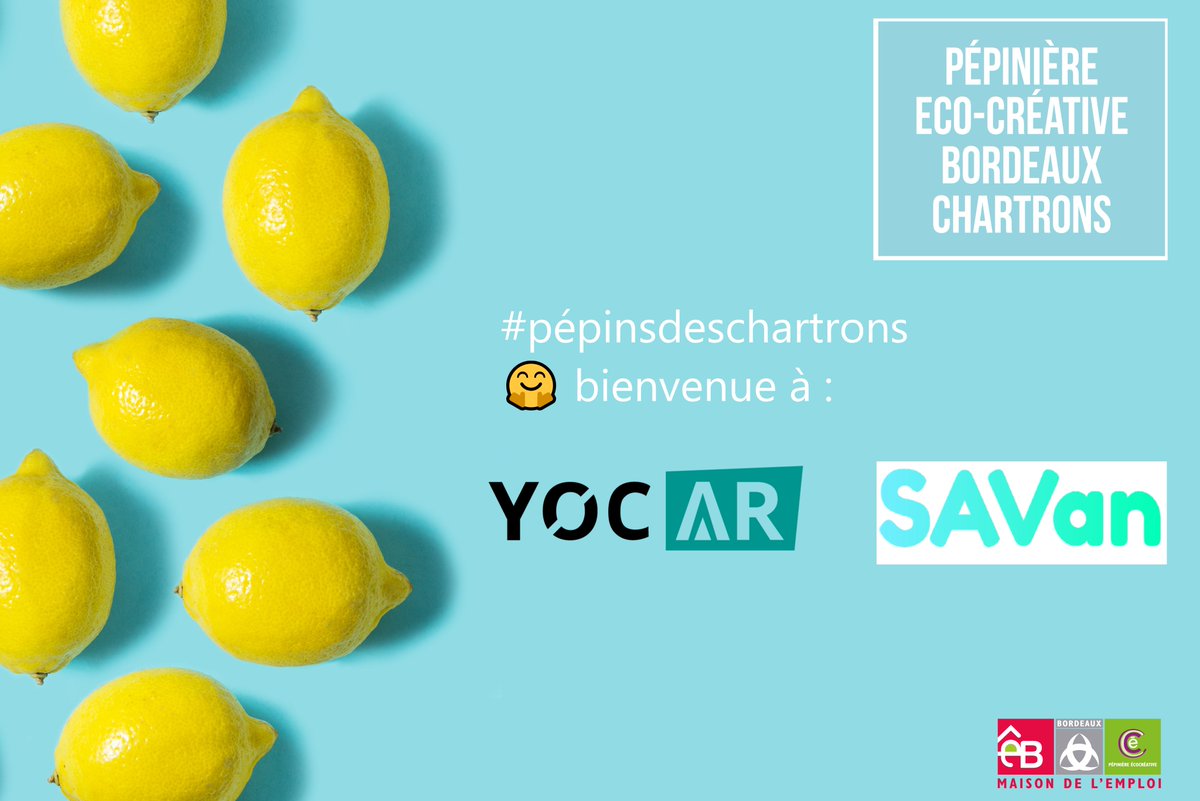 Nous sommes très heureux d’accueillir 2 nouvelles #startups à la pépinière🤗

Yocar,plateforme de mise en relation dédiée aux campagnes de street-marketing sur véhicules 

Savan,outil de gestion des SAV des concessions&amp; réparateurs de véhicules de loisirs 

#pépinsdeschartrons