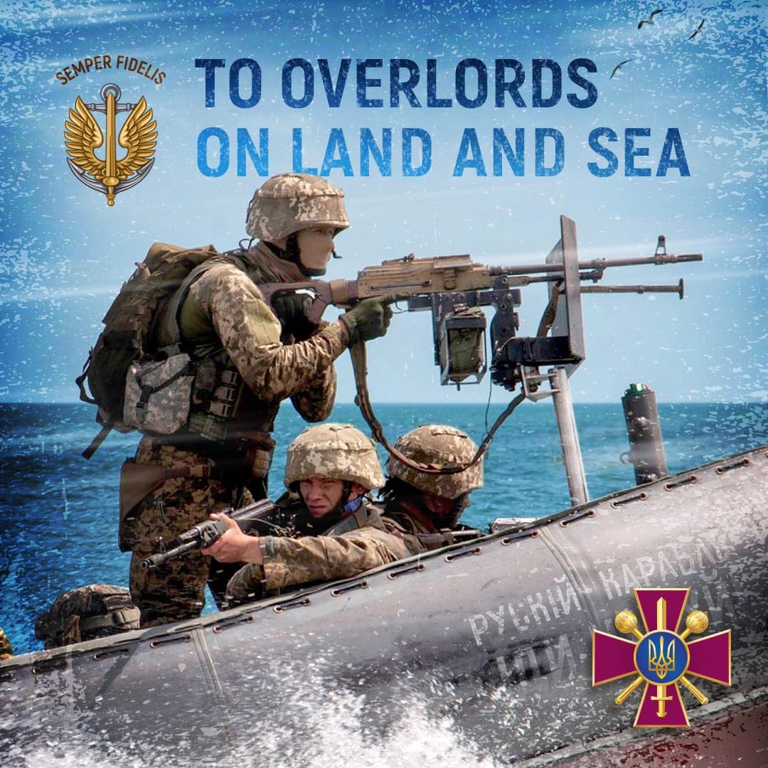 DefenceU's tweet photo. Today is the Ukrainian Marines Day.
These are the warriors that any NATO naval power could be proud of. Who know how to fight on land, sea and in the air. Always ready to defend their ground. Always faithful.
Honor and glory to them! https://t.co/8rvrzRzjbp