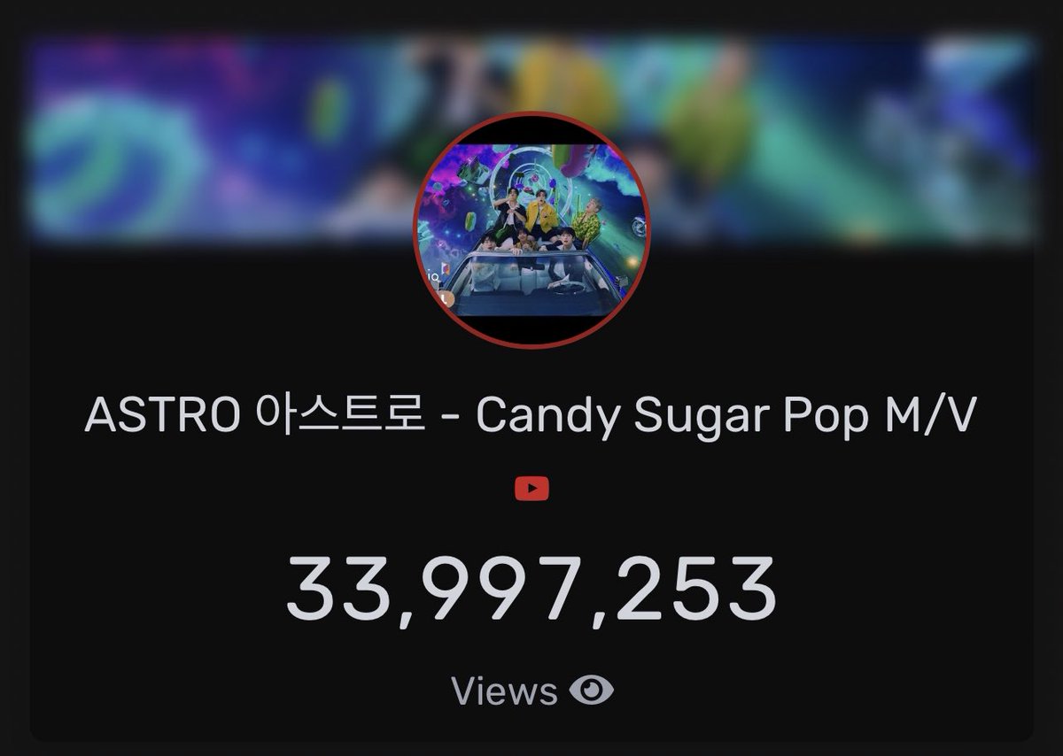 ASTRO_YTstrm's tweet photo. Views got deducted again and we’re back to 33.9m. Nevertheless, please keep streaming as human as possible. 

Make every view count! 💜 #CandySugarPop https://t.co/NOSaCdDGdM