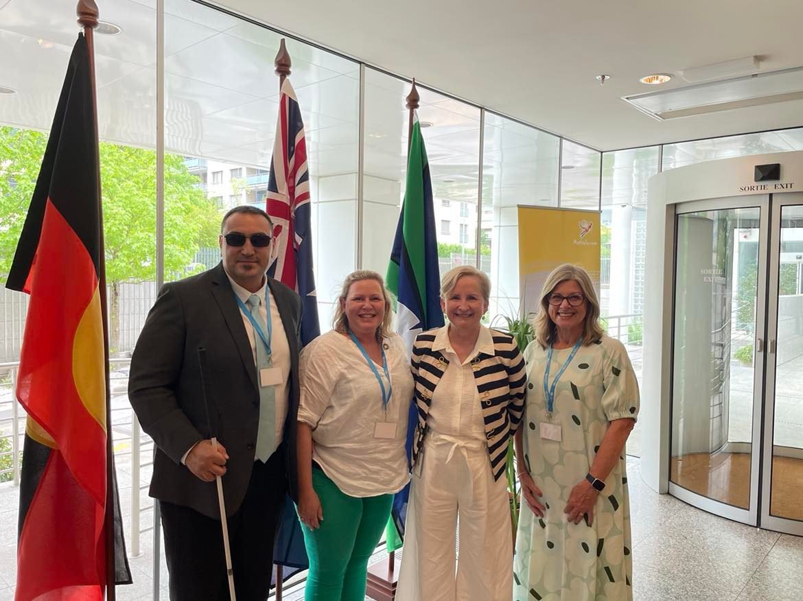 AustraliaUN_GVA's tweet photo. Welcome to Geneva @FredHollows - doing great work promoting global eye health https://t.co/cz3ignPG6y