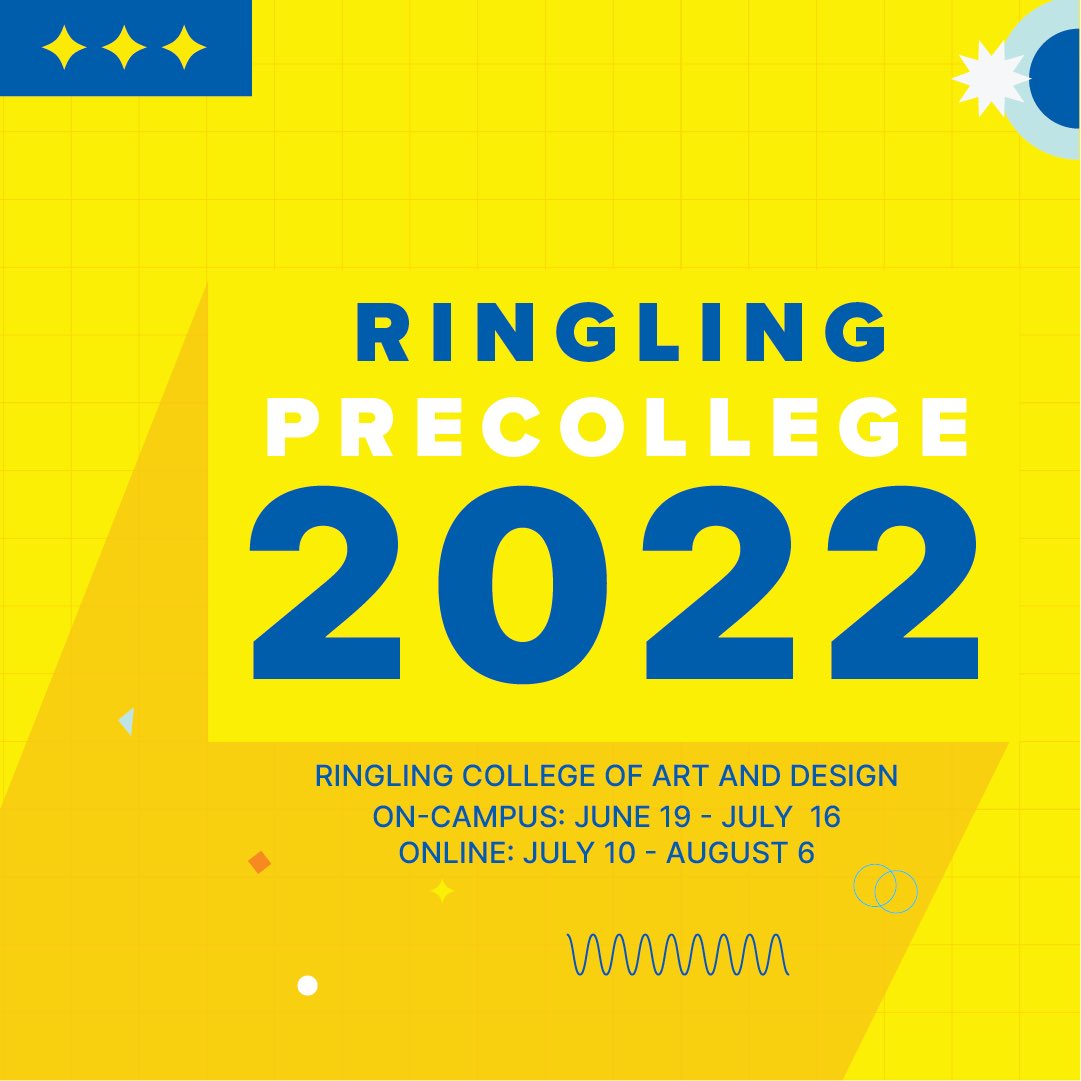 RinglingPC's tweet image. It’s almost time! See our website for all the information you need to get ready for #PreCollege22 🌟: ringling.edu/precollege/