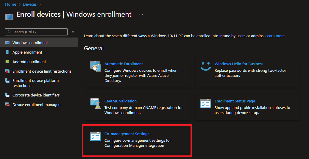 This looks neat! #Intune #ConfigMgr #CoManagement