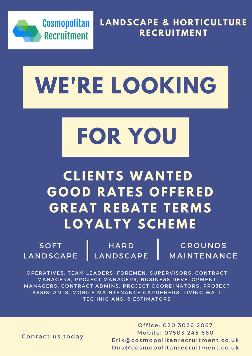Cosmopolrecruit's tweet photo. We're looking for you! Clients Wanted https://t.co/zRGBOCaBeX