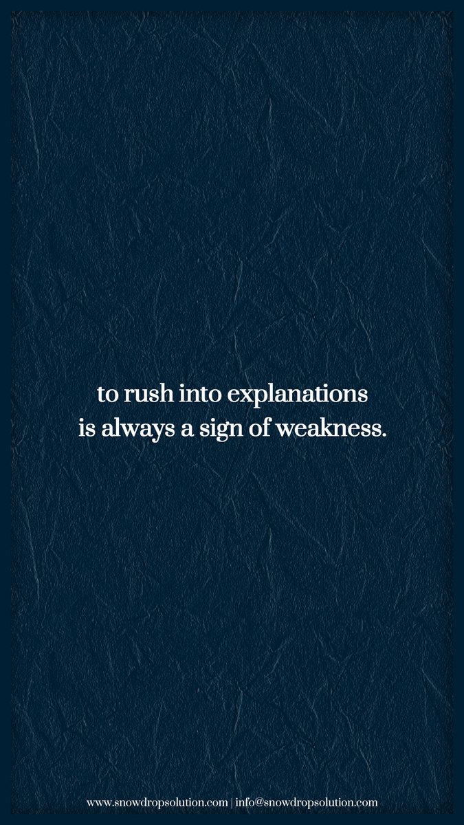 SDropSolution's tweet image. &quot;to rush into #explanations is always a sign of weakness.&quot;

#coding #programming #programmer #developer #code #coder #technology #webdeveloper #computerscience #codinglife #software #webdevelopment #programmers #softwaredeveloper #development #web #geek #softwareengineer