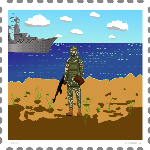 I animated the #Ukrposhta #stamp and published it as #NFT
opensea.io/assets/matic/0…

#RussianUkrainianWar #PeaceInUkraine #русскийвоенныйкорабль #Ukraine #StopRussianAggression #StandWithUkraine #russianwarship #russianship <a href="/DropYourNFTs/">🌈 NFT Market</a> <a href="/opensea/">OpenSea</a> #opensea #OpenSeaNFT #aseprite #gif