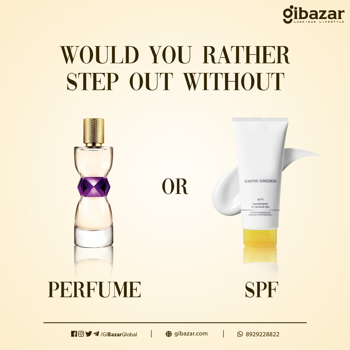 GIBLifestyle's tweet photo. What is your summer essential? 
Tell us in comments 

#GiBazar #Gicares #Indiansummers https://t.co/ciGaEG7HfG