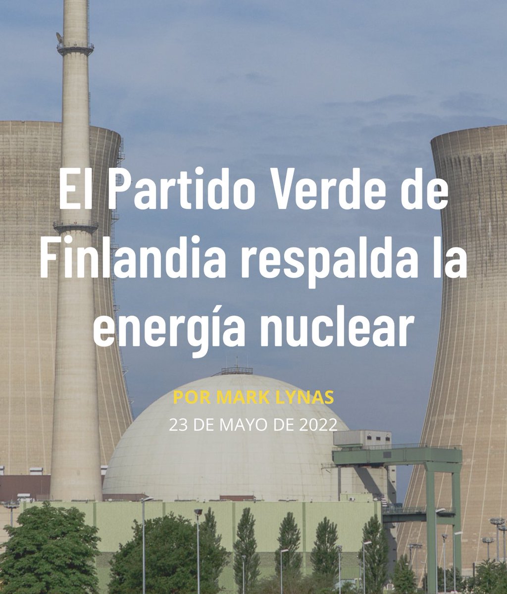OperadorNuclear's tweet photo. En un cambio histórico, el Partido Verde de Finlandia 🇫🇮 votó abrumadoramente a favor de adoptar una postura totalmente pronuclear en su reunión nacional. El manifiesto del partido afirma que la energía nuclear es una «energía sostenible».
https://t.co/xLTIUcytxs https://t.co/UPwrVaAFT7