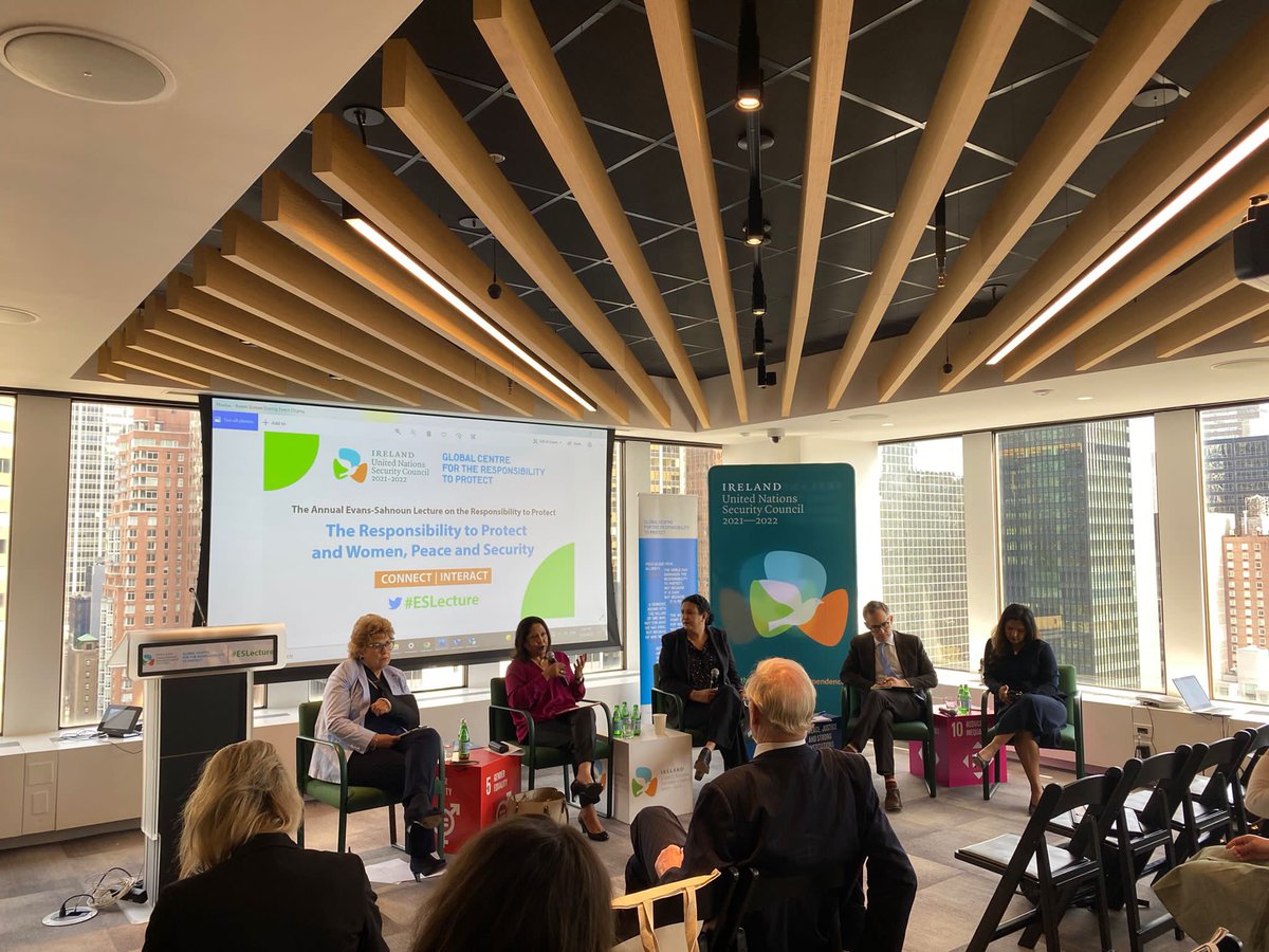 GCR2P's tweet photo. We would like to thank our co-host @irishmissionun for their excellent collaboration on this year’s #ESLecture. Keep an eye on this space for a recording of todays event! https://t.co/3LpcRumI2U