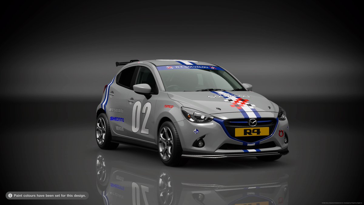 Infernothefox's tweet photo. #GranTurismo7 #GT7 #GT7Livery #RidgeRacer #RRT4 Ridge Racer Type 4 Mappy and R.T.Solvalou liveries for the Mazda Demio XD Touring.
Tags are: namco, ridgeracer, r4 https://t.co/Kj6LqTgKFR
