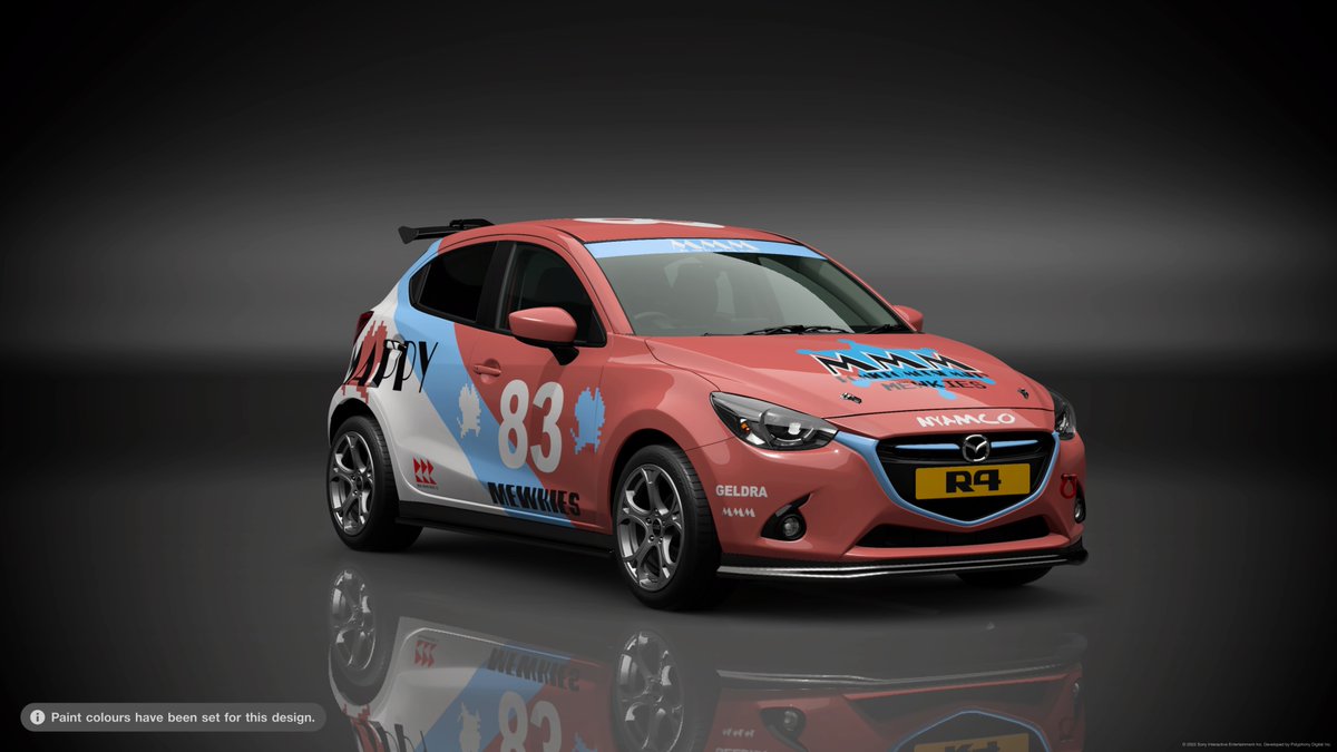Infernothefox's tweet photo. #GranTurismo7 #GT7 #GT7Livery #RidgeRacer #RRT4 Ridge Racer Type 4 Mappy and R.T.Solvalou liveries for the Mazda Demio XD Touring.
Tags are: namco, ridgeracer, r4 https://t.co/Kj6LqTgKFR