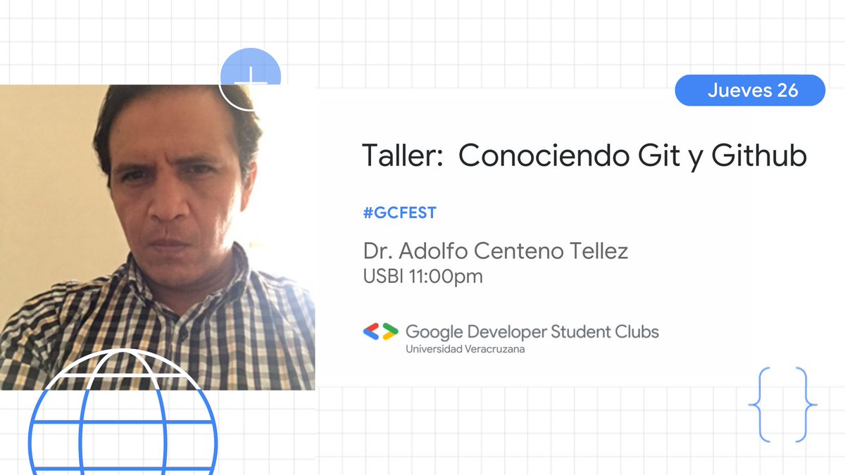 gdgixtac's tweet photo. Community Fest
Aprende los conceptos básicos de esta increíble tecnología, en nuestro taller que será realizado este jueves 26 de Mayo a las 11:00 am.
Link: https://t.co/jOBM4y1iZE
#GoogleDeveloperStudentClubs #GCFest #FacultaddeNegociosYTecnologia
@GoogleDevsLATAM https://t.co/U2bzALExje