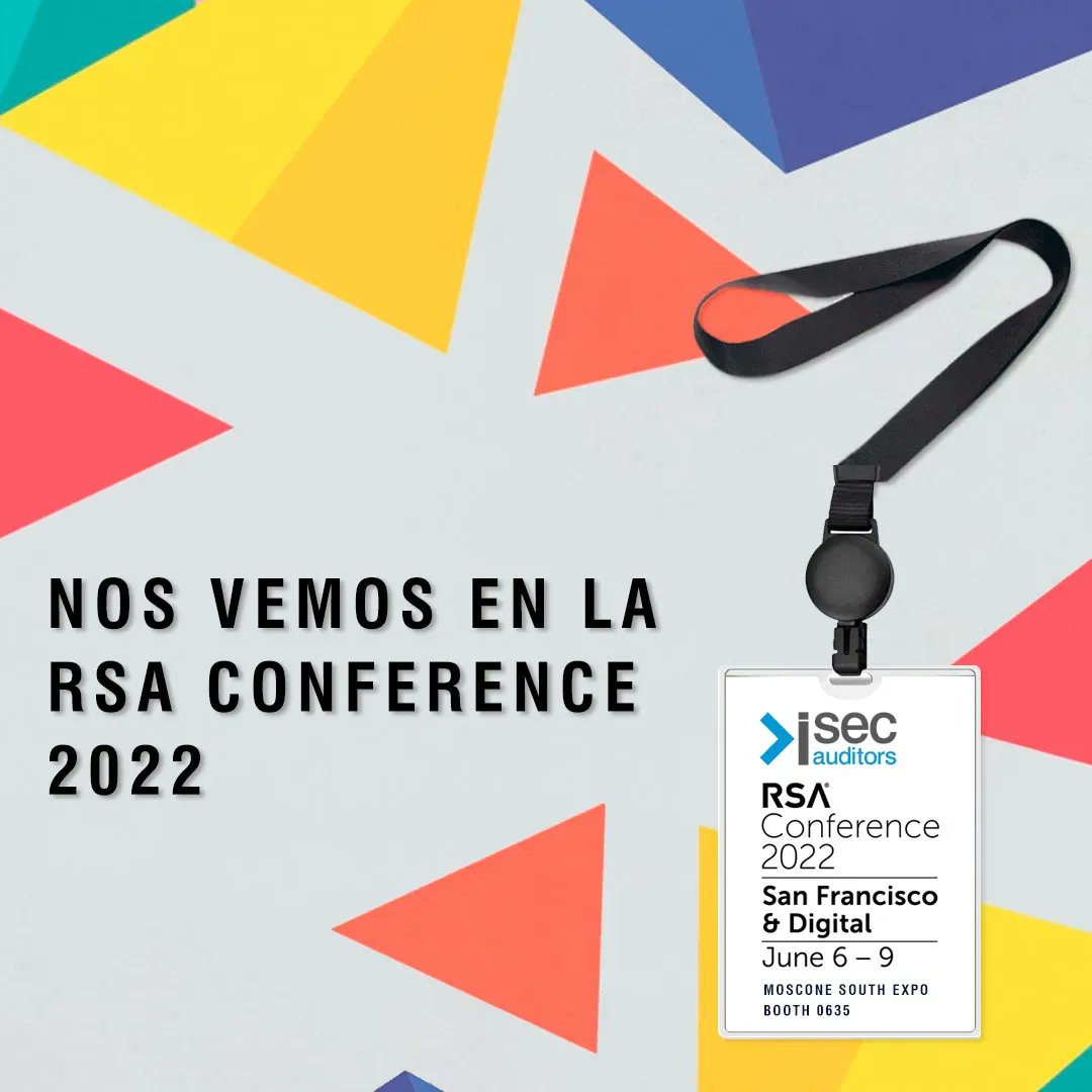 ISecAuditors's tweet photo. Estamos muy emocionados de poder participar como expositores en @RSAConference evento de #ciberseguridad + importante a nivel mundial, junto a nuestro partner en USA Kompleye. Gracias a @ICEX_ y a @INCIBE por hacerlo posible.
¡Nos vemos el 6/06 en SF! https://t.co/aS3HWAsyrx https://t.co/G6lMPUio9o