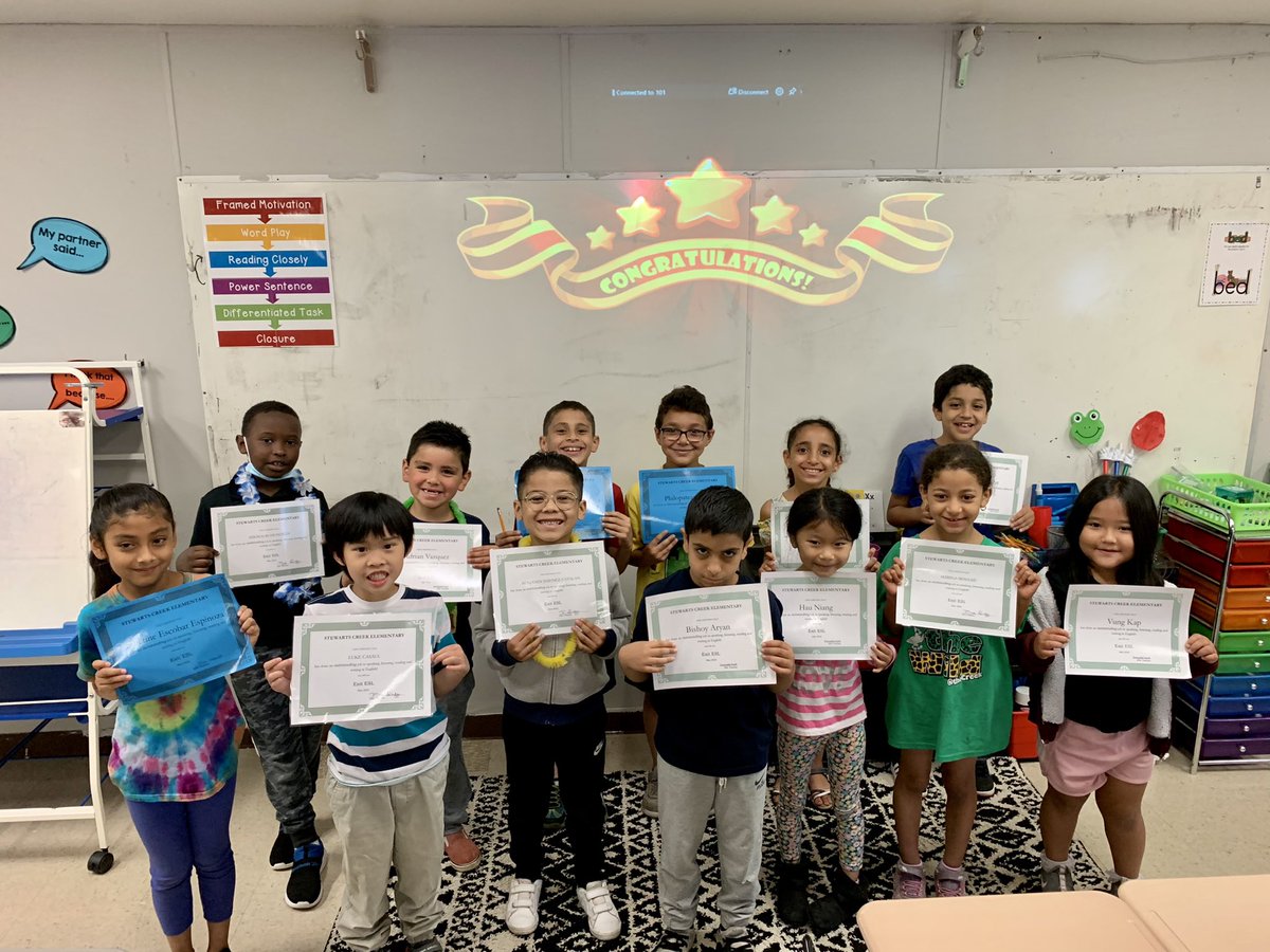 VictoriaDuff1's tweet photo. Congratulations to all of our SCE ESL students for exiting the ESL program! 👏🏻👏🏻👏🏻 @eslrocks_sce @MrsHannahsClass @SCECardinals https://t.co/pQ5xlPMqOS