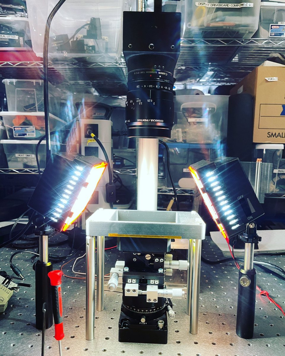 Mini lithography setup, for diy in non clean room environment: some t-shirts or cloth shed that can mess up resist uniformity in spin coating, so bunny suit helps 🐰🐰🐰