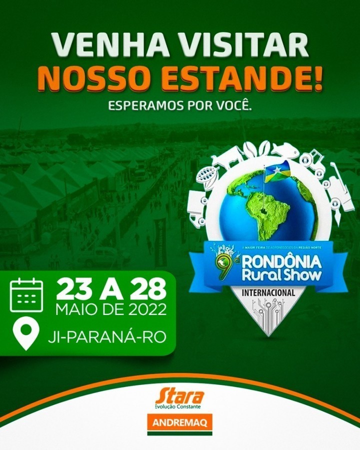 Ondasul94's tweet photo. ✔ Estamos aguardando por você! 🚜🌱
Muita Novidade por aqui!!👍
#rondoniaruralshow #agro #andremaq #stara #vilhena #ro #rondonia #conesul #grandeonda94 #mt https://t.co/my8jdAiCeT