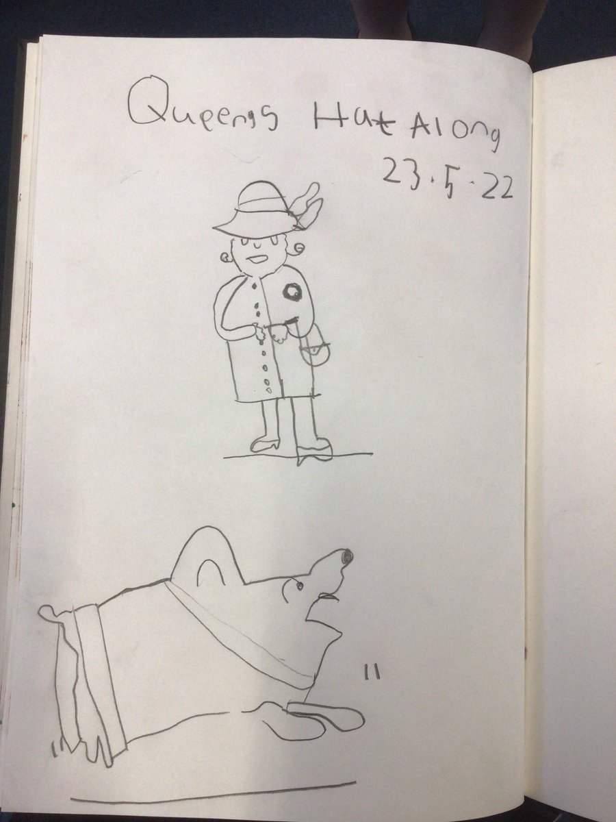 StThomasCEPS's tweet photo. Year 2 loved the Queenโs Hat Draw Along this morning with @MrSteveAntony @Literacy_Trust lots of budding illustrators. #QueensHat #PlatinumJubilee #year2 #art #drawalong https://t.co/GTNF9rjzms