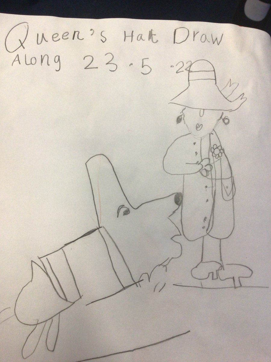 StThomasCEPS's tweet photo. Year 2 loved the Queenโs Hat Draw Along this morning with @MrSteveAntony @Literacy_Trust lots of budding illustrators. #QueensHat #PlatinumJubilee #year2 #art #drawalong https://t.co/GTNF9rjzms