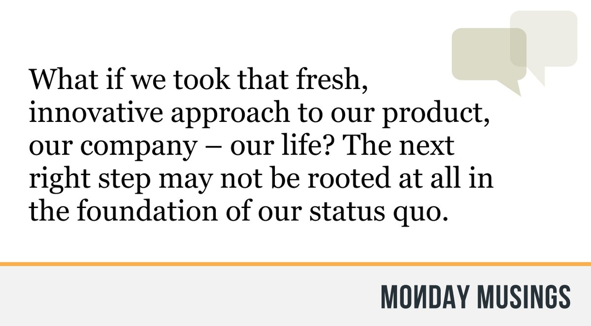Dr. Garret Westlake of VCU’s da Vinci Center for Innovation offers an important distinction between a good idea and an innovative idea. Westlake says that a good idea is an incremental improvement from a current idea.
#MondayMusings
pathwisepartners.com/musing/may-23-…