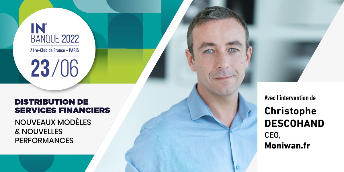 [#SAVETHEDATE] 📅 Retrouvez notre CEO <a href="/ChDescohand/">Christophe Descohand</a> qui interviendra le 23 juin lors d’<a href="/InBanque/">IN BANQUE</a> 2022 sur le thème « Les modèles numériques : optimisation, valorisation » 🚀#innovation #numérique #InBanque #transformation