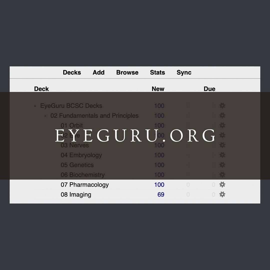 EyeGuruOrg's tweet photo. Introducing our BRAND NEW Fundamentals and Principles of Ophthalmology Anki Deck! 👀 This is the second-to-last deck in our BCSC-based flashcard collection. Download this deck as well as any of our others from https://t.co/J6UJ0WLOlo 👀#OphthoTwitter https://t.co/PLrmiKvvVD