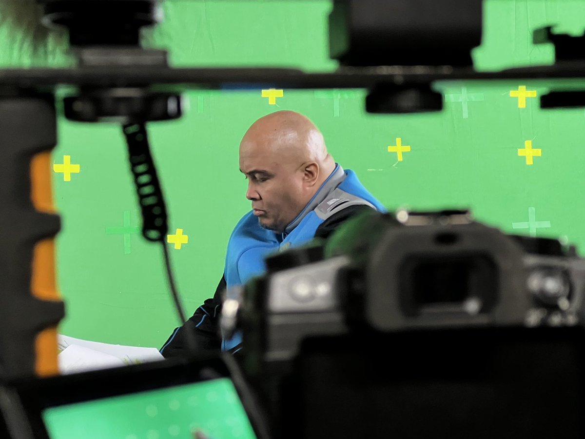 Terrasolo's tweet photo. It was a pleasure directing @NYPeterGriffin and @THESMOKE000 as they spoke my words for “One Has to Expect Death in War” - Episode 3 of #aplanetarystep #theorville Fan Series. See what they get up to, this Wednesday, May 25th at 7pm EST, https://t.co/1F20I2RUXP https://t.co/YEFtdvHJR8