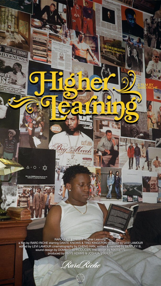 RaroRiche's tweet photo. Higher Learning: A short film by Raro Riche, premiering on Instagram on the 25th of May @ 7:00pm. 📚🗝

Website Live @ 7:00pm also. ✨ https://t.co/818dmHxDXK