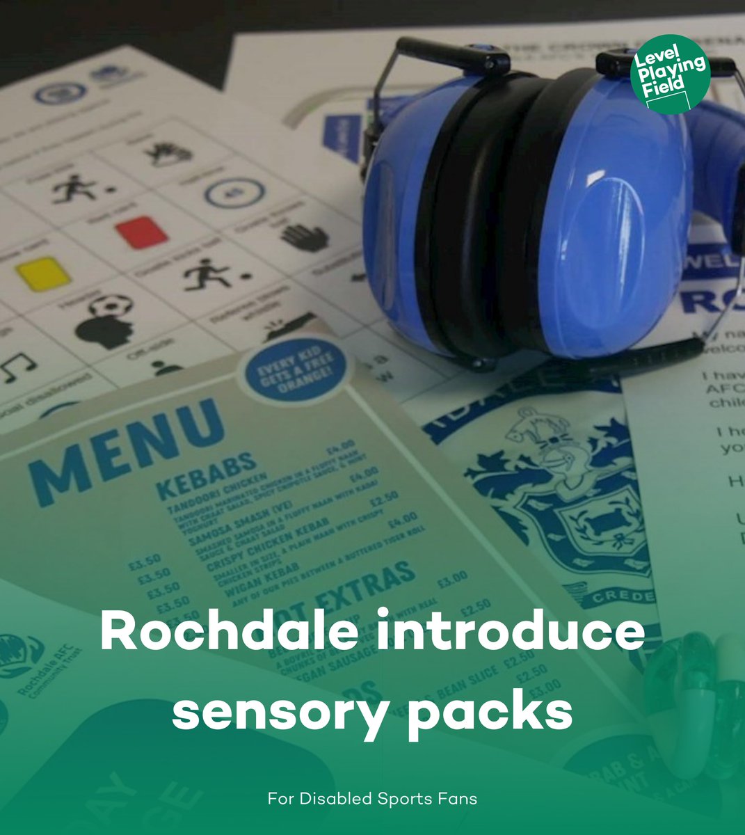 The latest club to introduce sensory packs to enhance the matchday experience for disabled supporters 👏

Find out how else <a href="/officiallydale/">Rochdale AFC</a> are making their stadium more accessible ⬇️

bit.ly/38JZmUO

#ForDisabledSportsFans