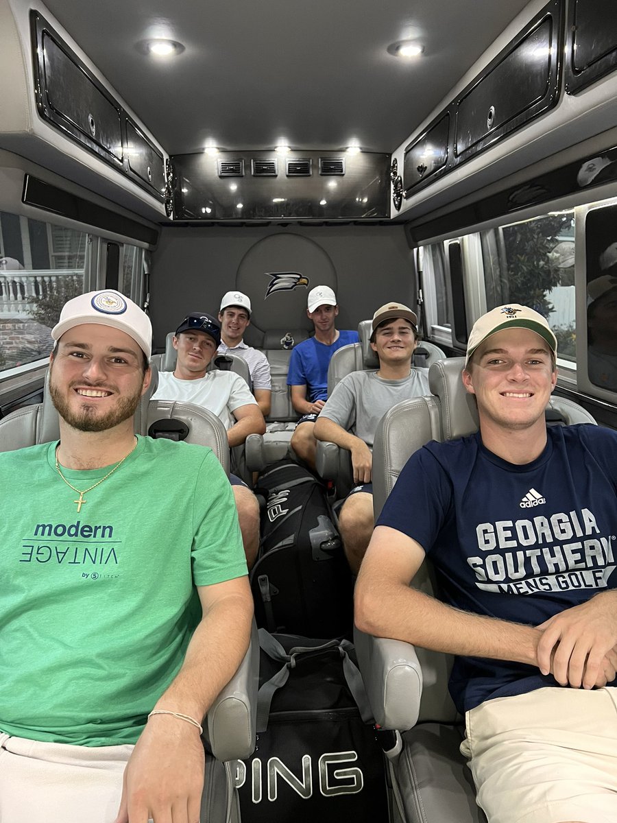 GaSouthernGolf's tweet photo. We are wheels up to our next event, NCAA D1 Men’s Golf Championships‼️

Nationals are hosted at Grayhawk - Raptor Course in Scottsdale, Arizona 
🌵🤠🌵

#SaddleUp | #NCAAMGolf 🦅 https://t.co/2KeyJIex2r