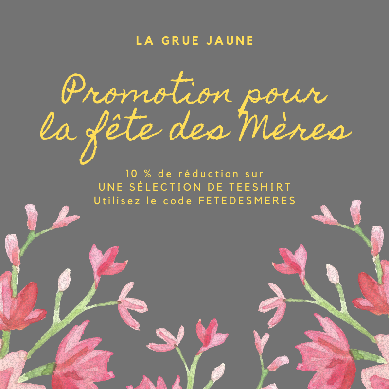 La fête des mères est dimanche prochain. Nous vous proposons une réduction de 10% sur nos tee-shirts femme jusqu'à mercredi soir. Et vous conseillons de choisir le retrait en boutique partenaire. Code : FETEDESMERES
#fetedesmeres #Nantes #lagruejaune #lagruejaunenantes #cadeau