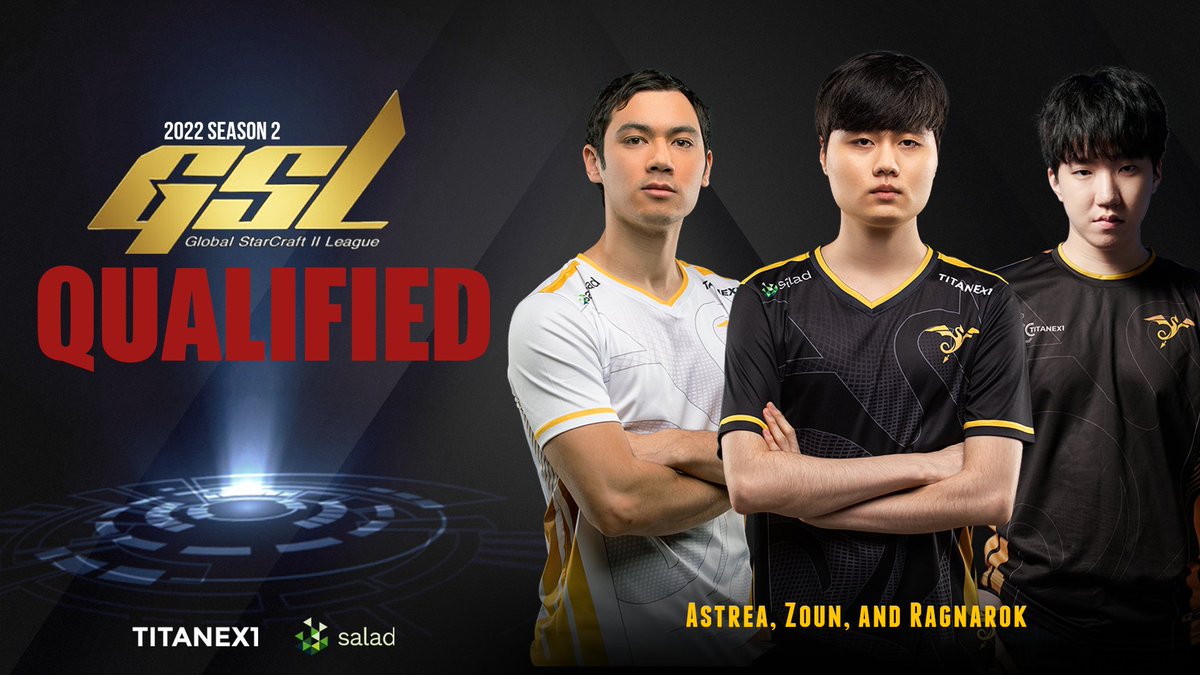 👍Job well done as <a href="/SCAstrea/">Max Angel</a> <a href="/SC2Zoun/">박한솔</a> &amp; @RagnaroK_SC2 qualify for GSL Season 2!🥳

Can't wait to see our boys in action!

📋liquipedia.net/starcraft2/Glo…