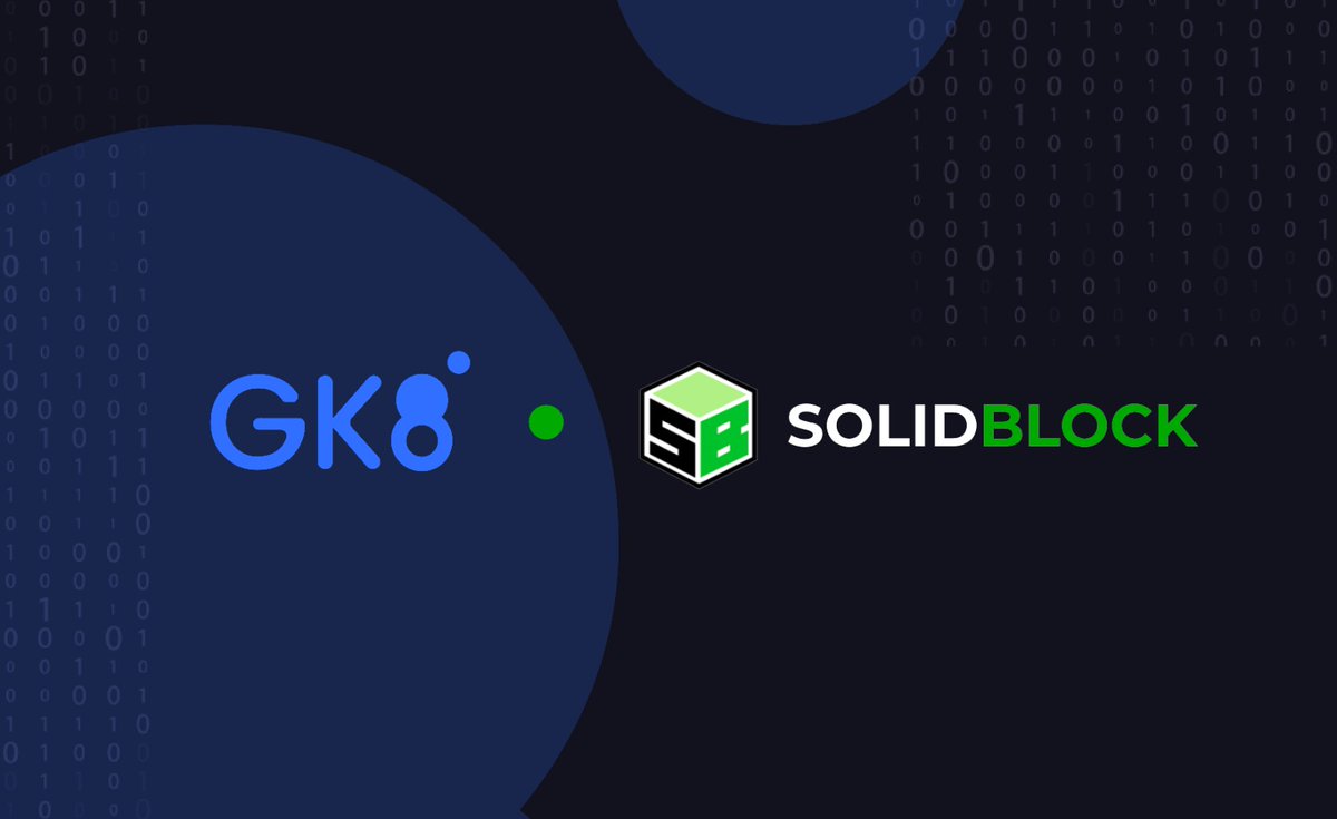 GK8 by Galaxy (@gk8_security) on Twitter photo We are thrilled to secure <a href="/solidblockco/">SolidBlock</a> clients' assets with our Cold and #MPC Vaults, stepping forward together towards securing the future of digital real estate tokens.
See our latest clients and partners at the link>> cryptopolitan.com/gk8-expands-fo…
#Crypto #Blockchain We are thrilled to secure <a href="/solidblockco/">SolidBlock</a> clients' assets with our Cold and #MPC Vaults, stepping forward together towards securing the future of digital real estate tokens.
See our latest clients and partners at the link>> cryptopolitan.com/gk8-expands-fo…
#Crypto #Blockchain