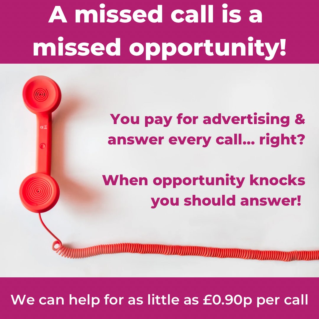 Do you pay for advertising and answer every call?  A missed call is a missed opportunity, we can answer your calls, leaving callers feeling satisfied and ready to sign up.

#callhandling #callhandlingsolutions #awardwinners #angelcallhandling #telephoneansweringservice